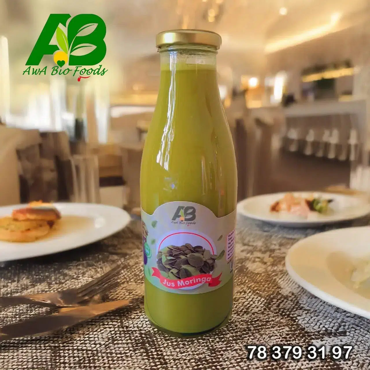Jus Moringa Bio 1L – Vitalité, Antioxydants et Immunité en Bouteille Verre