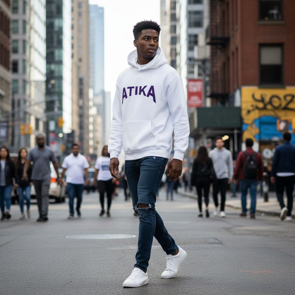 Tshirt unisexe blanc et violet en coton éco (Taille XL)