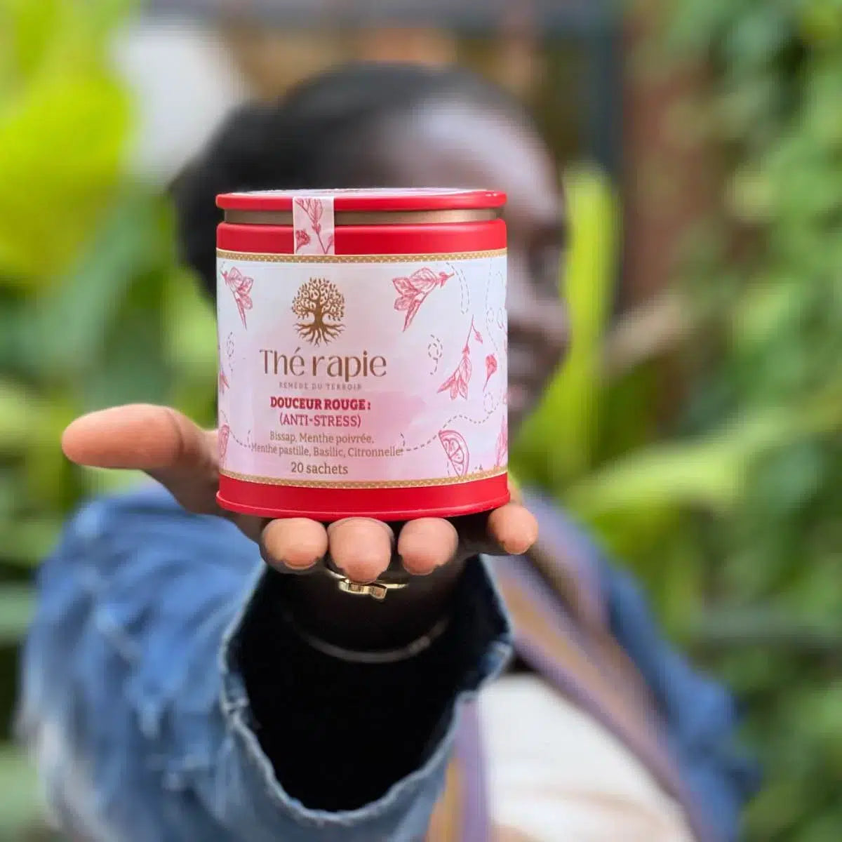 Infusion anti-stress Douceur Rouge – Tisane relaxation premium sénégalaise 146g