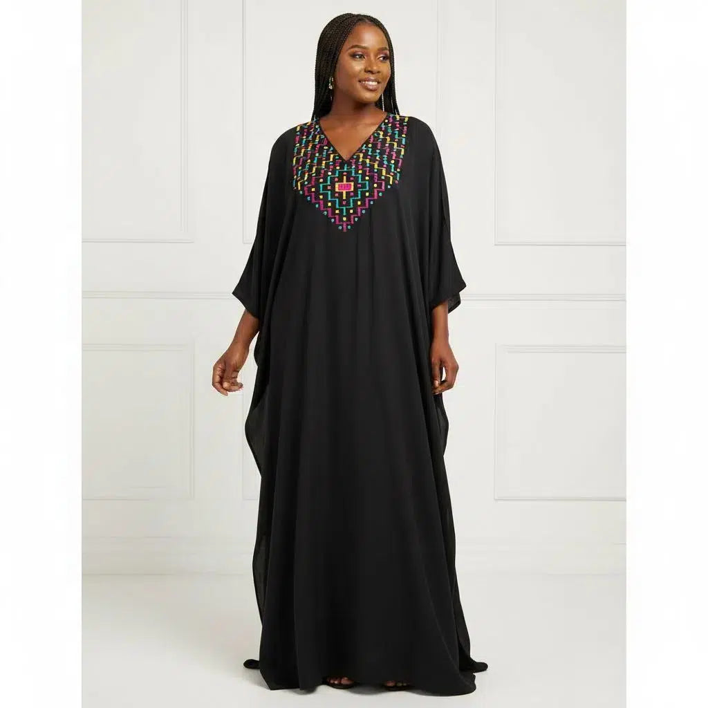 Tunique africaine femme élégante – Vêtement ethnique brodé, coupe moderne