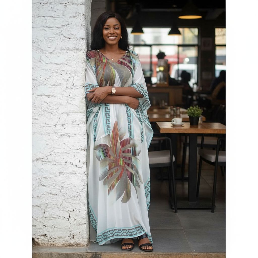 Tunique femme avec poches en chiffon crêpe, ample et chic, multi-tailles