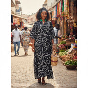 Tunique femme chic ample élégante, imprimé floral, grande taille XL XXL