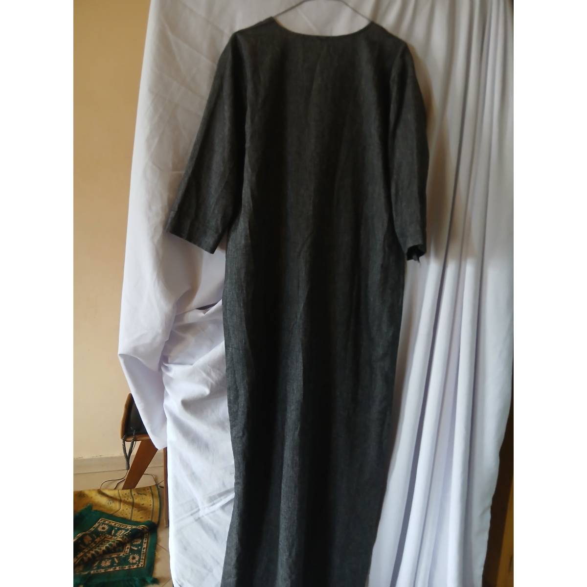 Robe longue lin femme brodée élégante