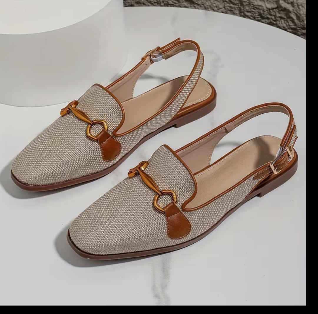 Chaussure femme orthopédique élégante denim, confort été bride réglable