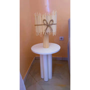 Abat-jour beige en tissu, décoratif et moderne pour lampe de bureau