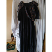 Robe lin femme élégante avec pagne tissé, colorée