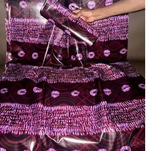 Tissu wax africain noir jaune blanc 6 yards, coton haute qualité robe