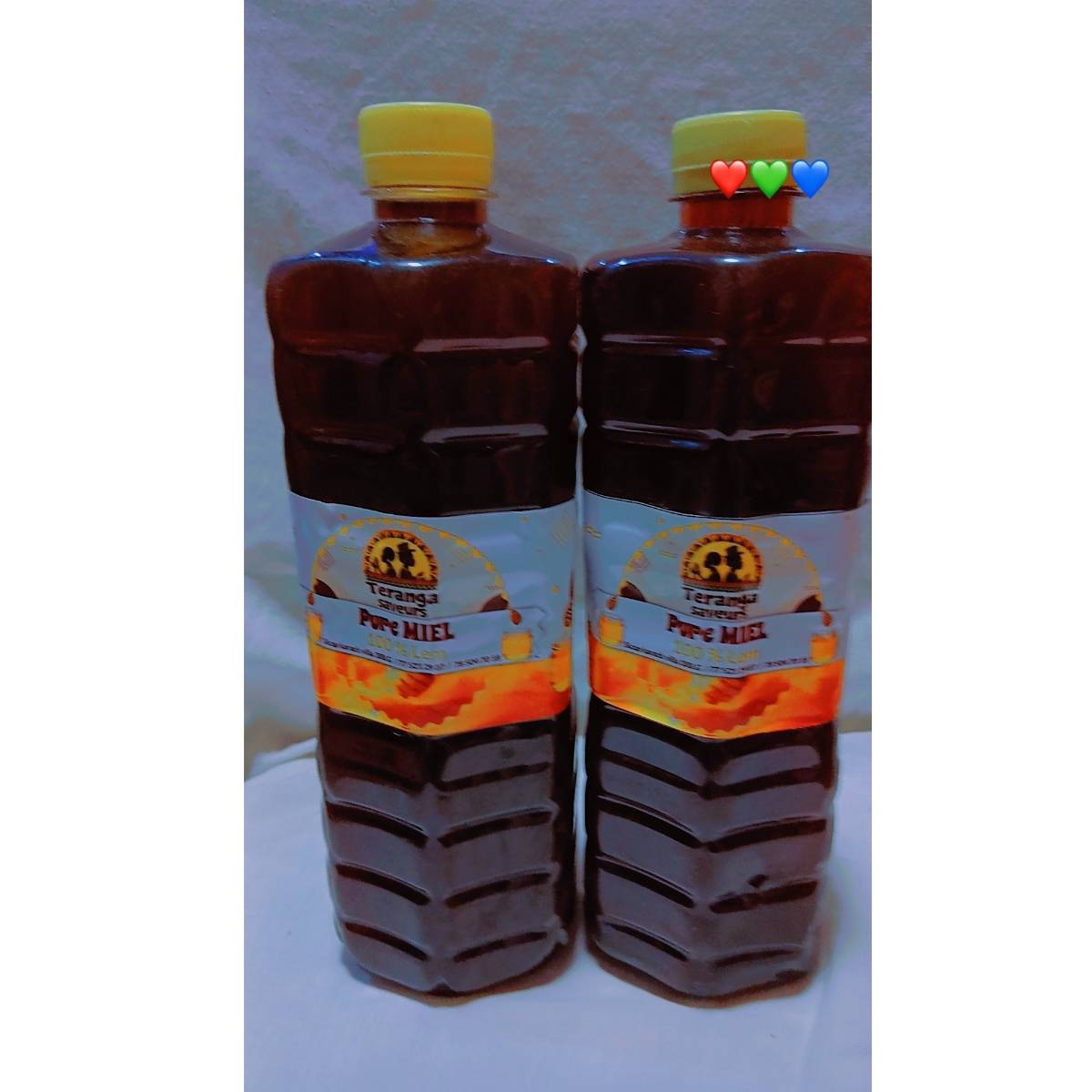 Miel et huile de palme 1,5 L – Produit naturel, miel pur artisanal