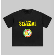 T-shirt Team Senegal Homme – Supporter Officiel Coupe d'Afrique, Coton