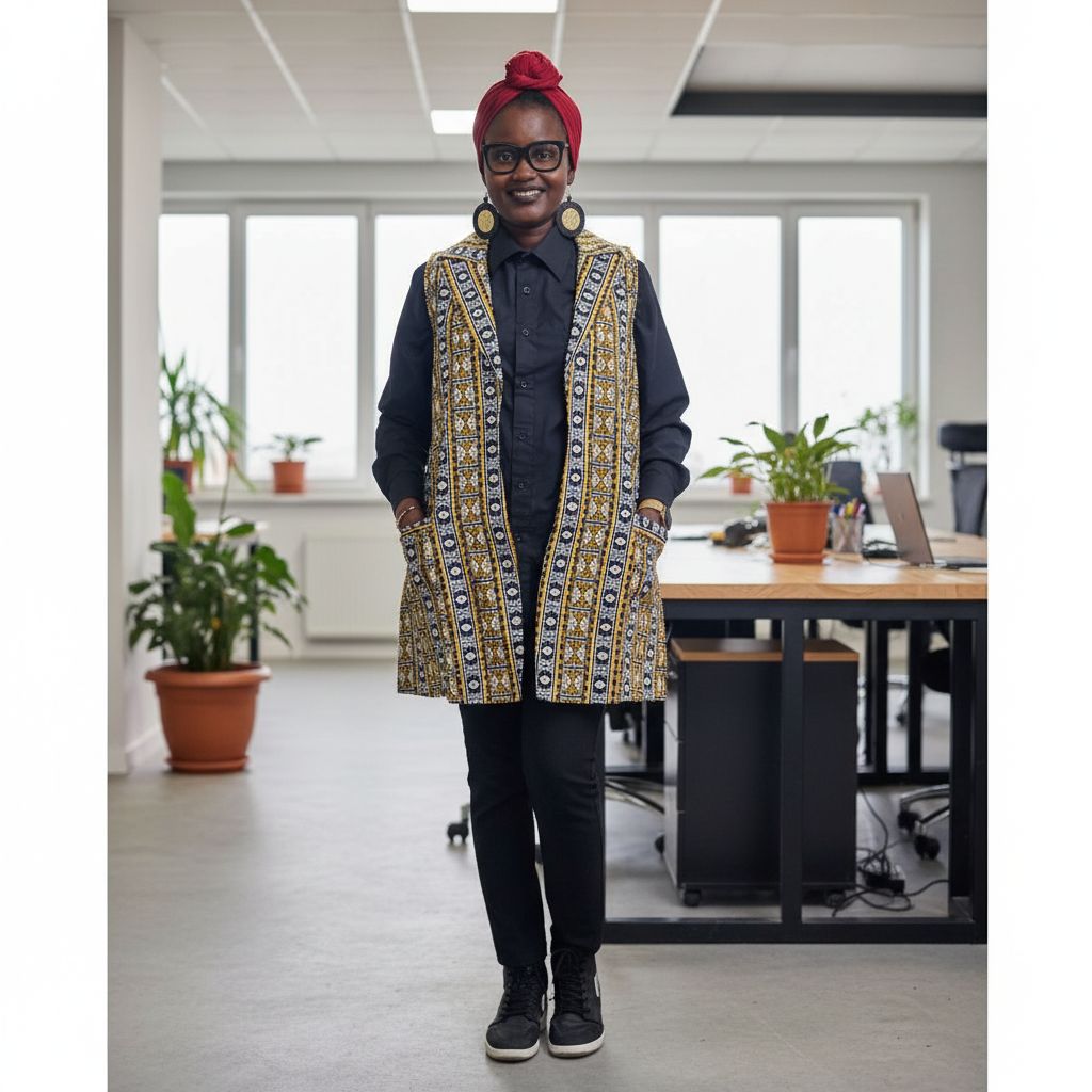Veste sans manches wax femme chic – Gilet ethnique africain élégant L