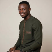 Vetement africain homme chic – Chemise africaine élégante coton brodée