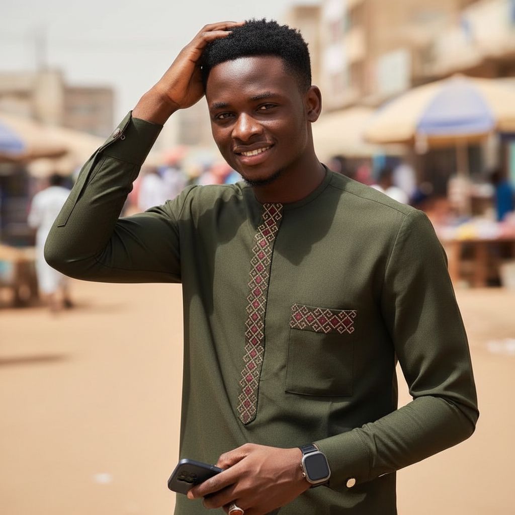 Vetement africain homme chic – Chemise africaine élégante coton brodée