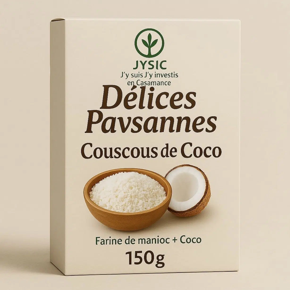 Couscous de coco sans gluten – Farine de manioc bio, céréale exotique artisanale
