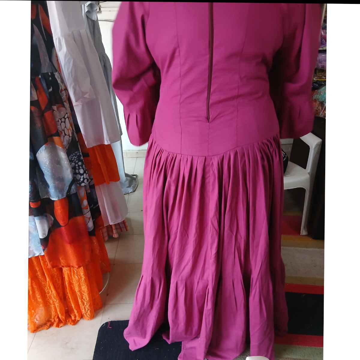 Robe Femme Coton Fuchsia - Élégance et Confort