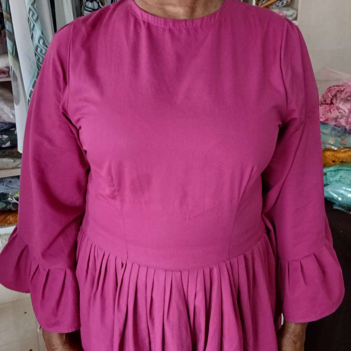 Robe Femme Coton Fuchsia - Élégance et Confort