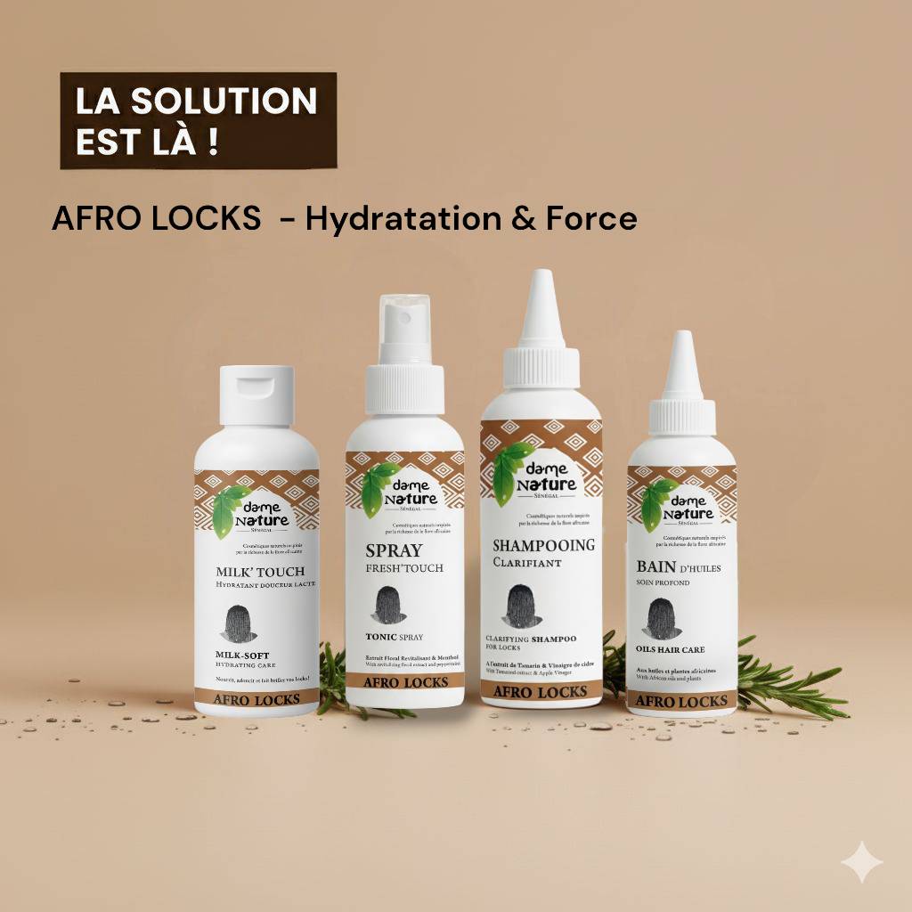 Pack soins hydratation de cheveux locks et afro