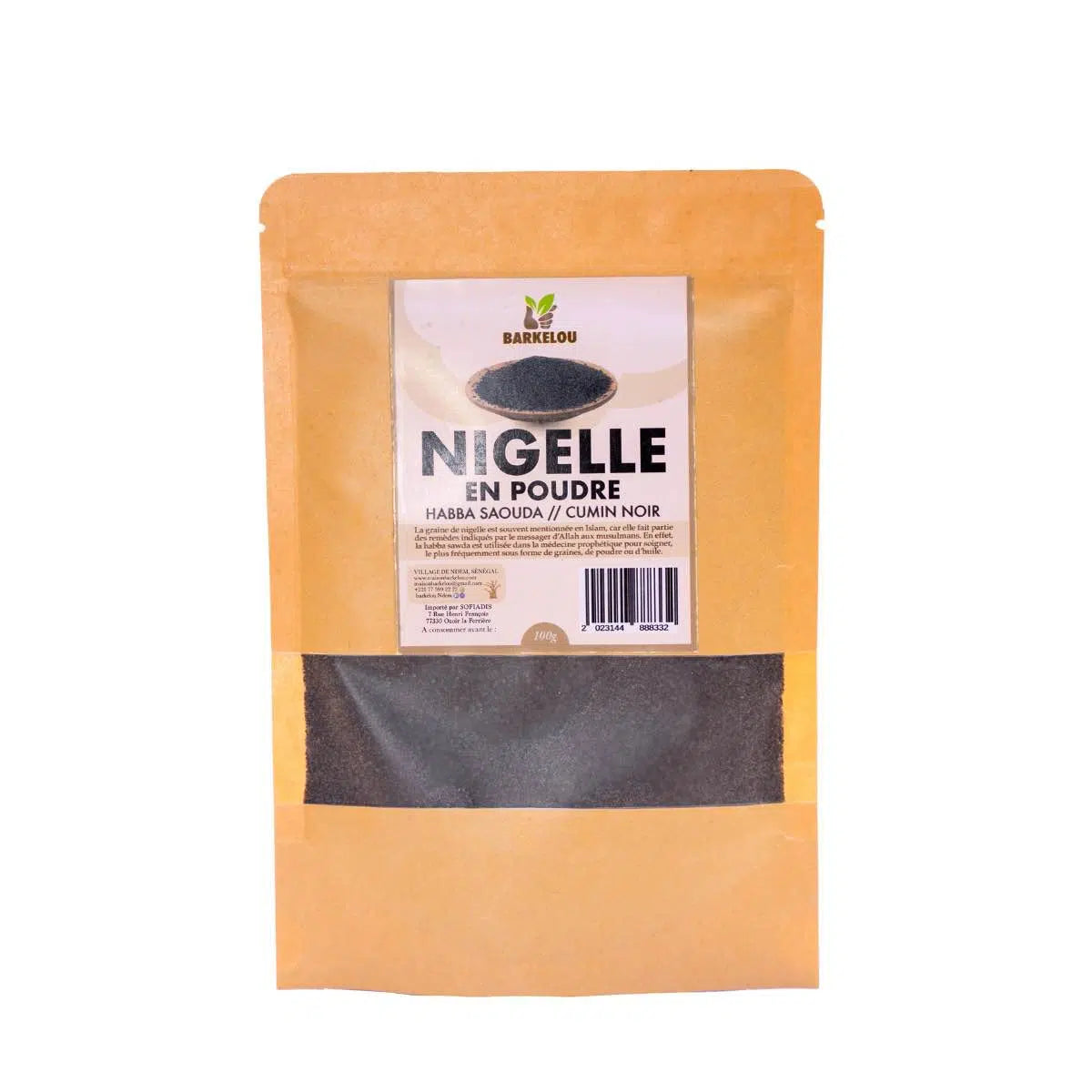 Poudre de nigelle bio 100g – Habba saouda artisanale pour bienfaits santé