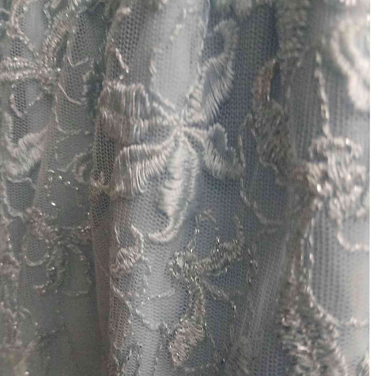 Robe dentelle bleu femme Geztner longue élégante bohème chic manches