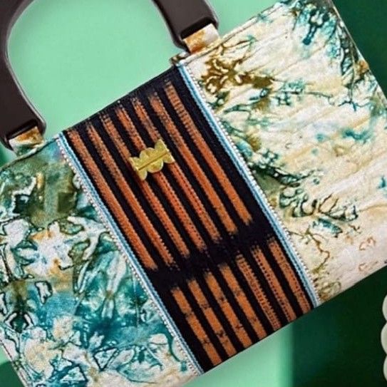 Sac à main cuir femme multicolore Baoulé