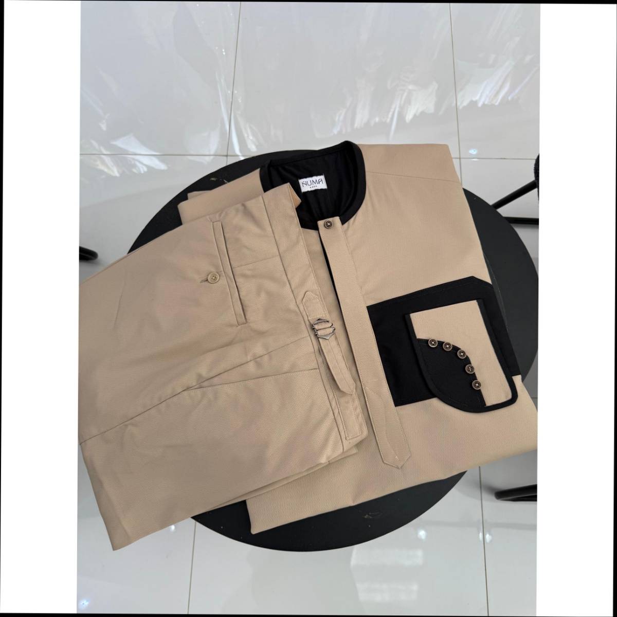 Boubou femme élégant rouge NUMA, robe longue satinée chic événement