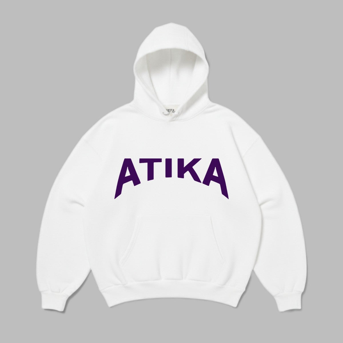 Tshirt unisexe blanc et violet en coton éco (Taille XL)