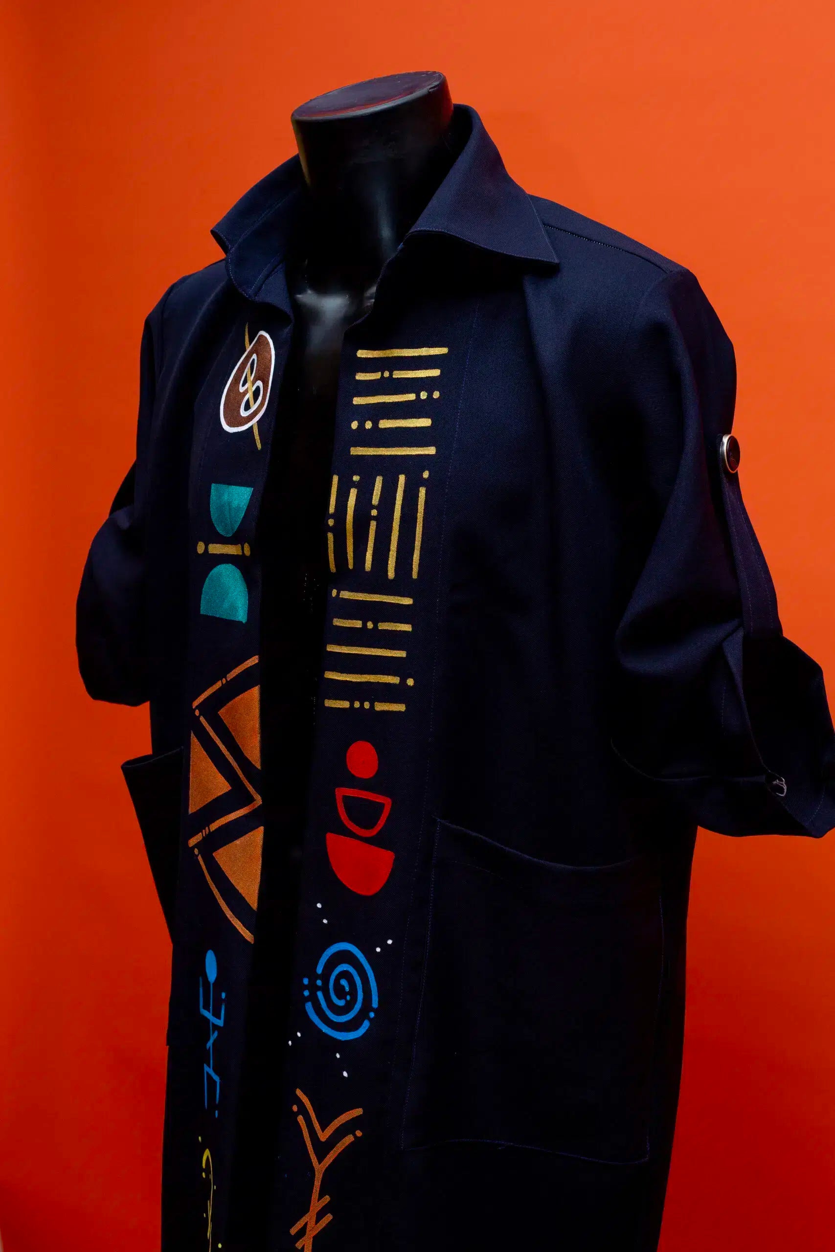 Manteau unisexe original – Création artistique, élégant et stylé