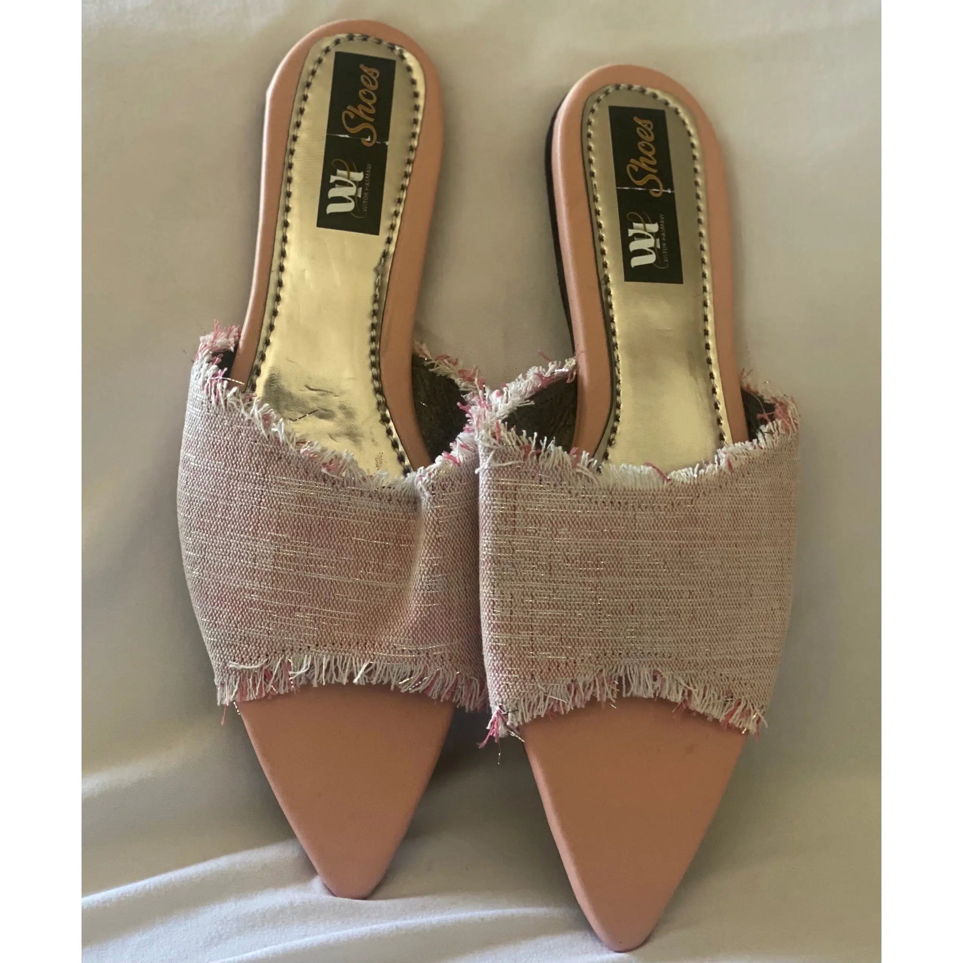 Sandale femme pagne rose – élégante mule tissée, chic et confortable