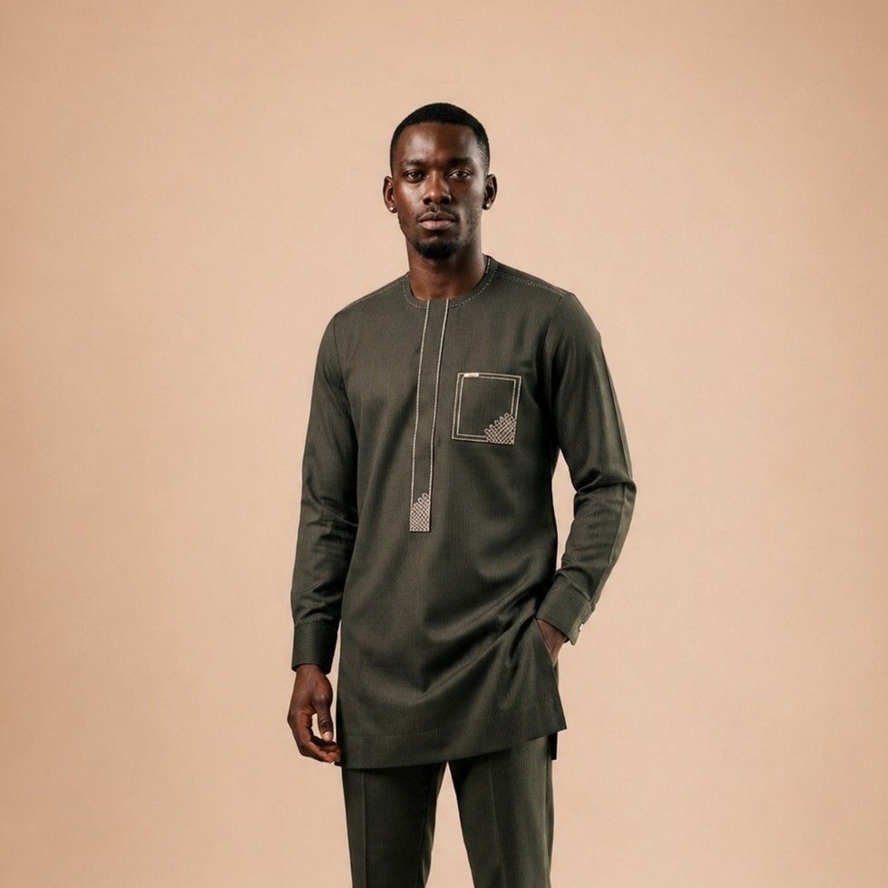 Ensemble homme vert kaki