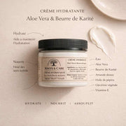 Crème hydratante naturelle visage et cheveux aloe vera et karité 200ml