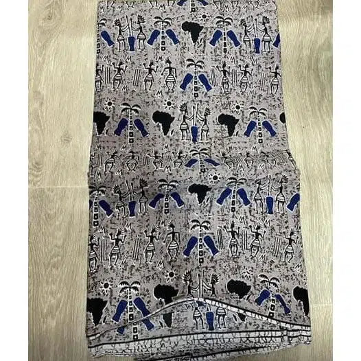 Tissu africain imprimé wax coton – Motifs traditionnels