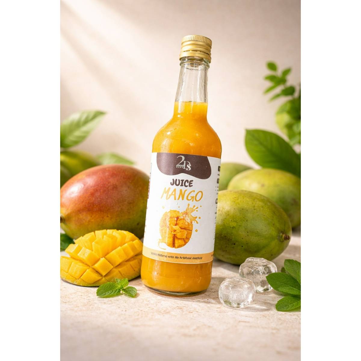 Jus de mangue premium 500ml – Boisson fruitée naturelle en bouteille verre