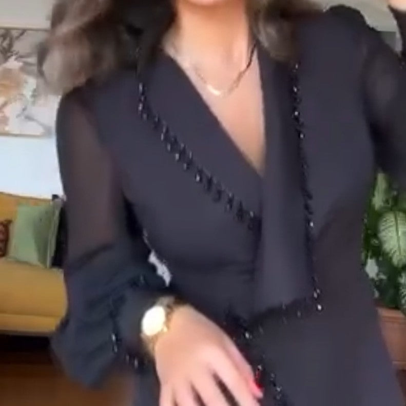 Ensemble crepe femme élégant jupe et haut cérémonie ou bureau chic