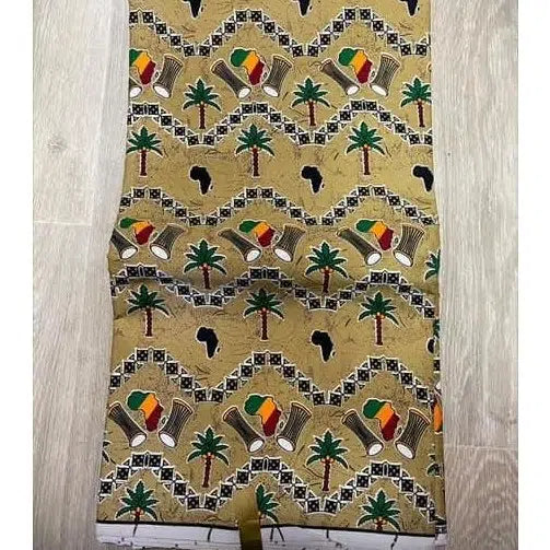 Tissu africain imprimé wax coton – Motifs traditionnels