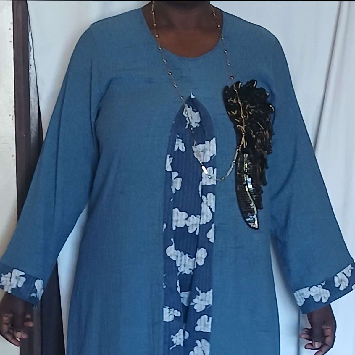 Robe femme avec paillettes élégante – longue bohème chic, soirée ou bureau