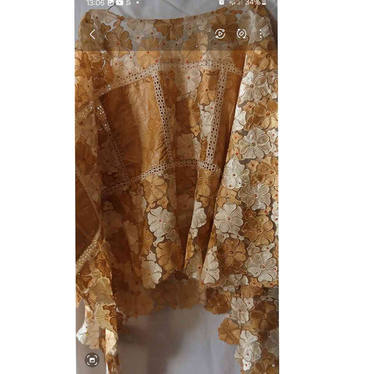 Ensemble geztner marron beige avec dentelle