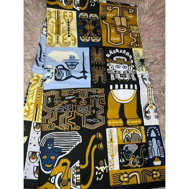 Chemise coton africaine wax woodin multicolore