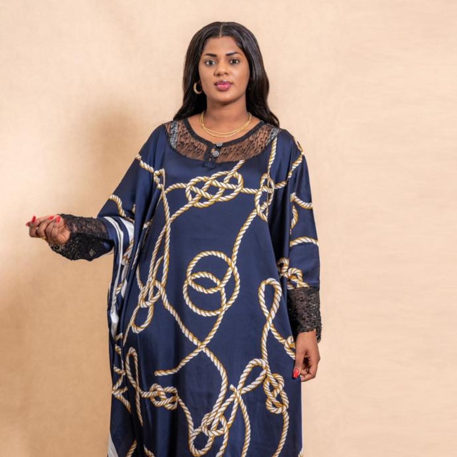 Robe longue bleu marine femme – Chic satinée, élégante et tendance de l'année