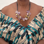 Collier améthyste chic doré pour un style élégant irrésistible