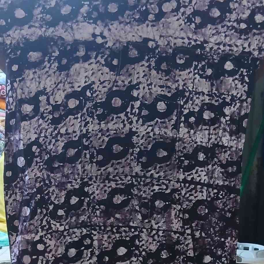 Robe batik femme ample coton noire blanche, été bohème grande taille