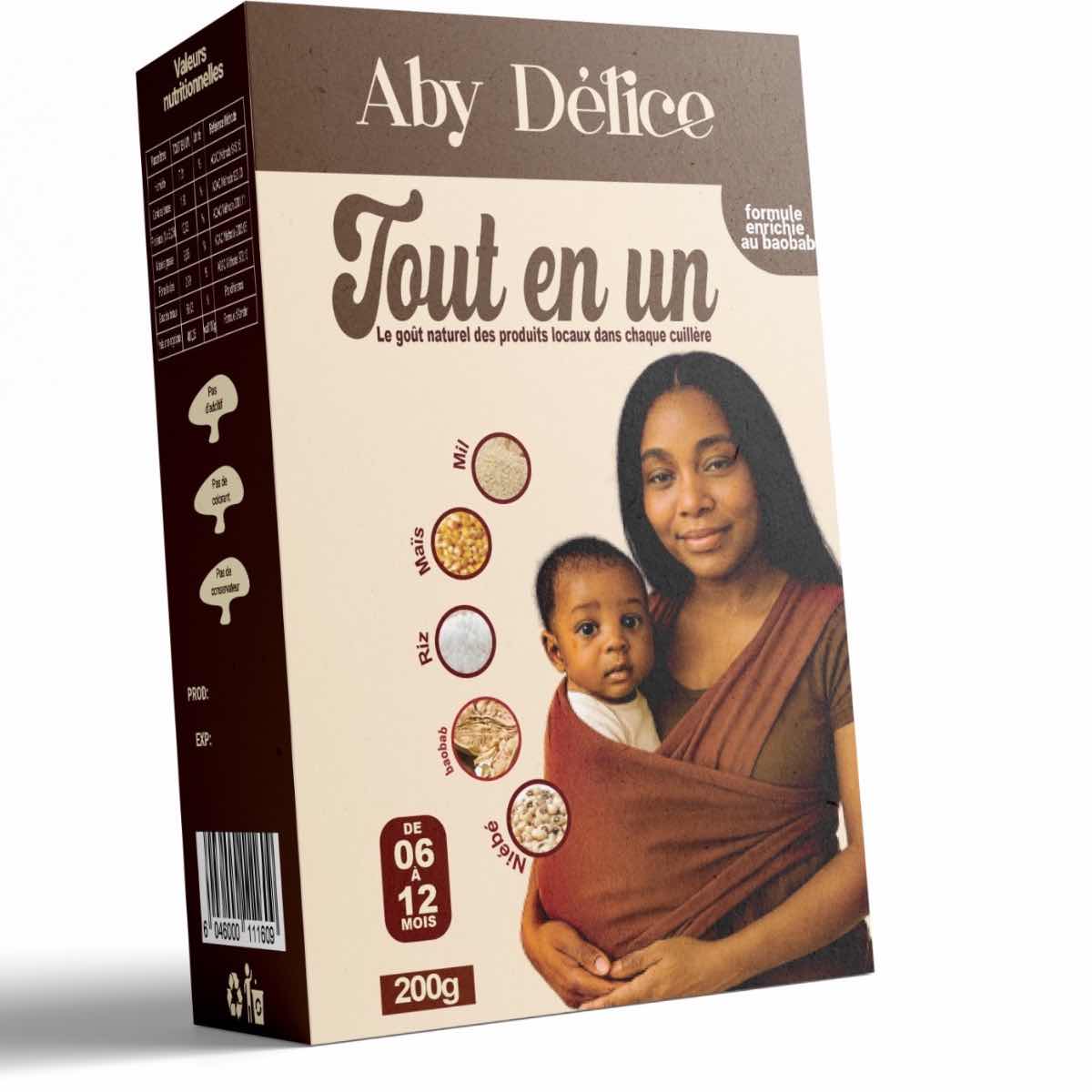 Farine Infantile Aby Délice Baobab &amp; Moringa - Nourrissante et Savoureuse
