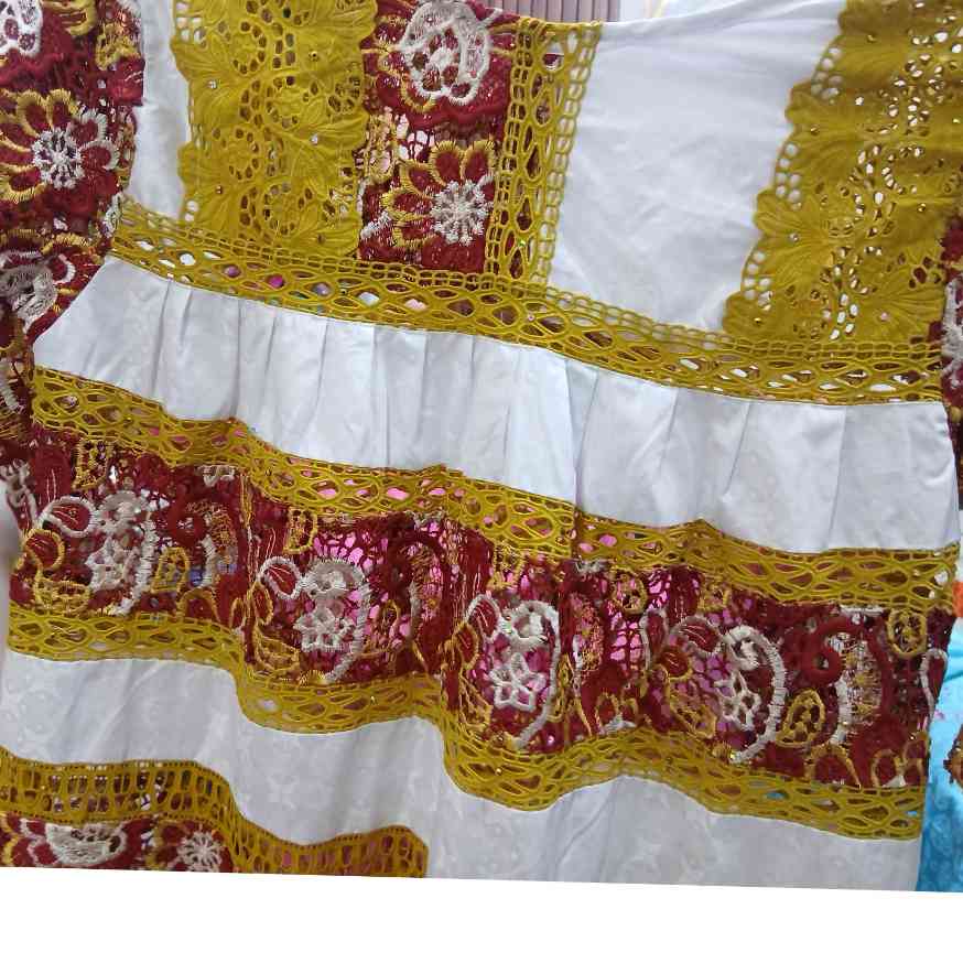 Robe bazin et dentelle