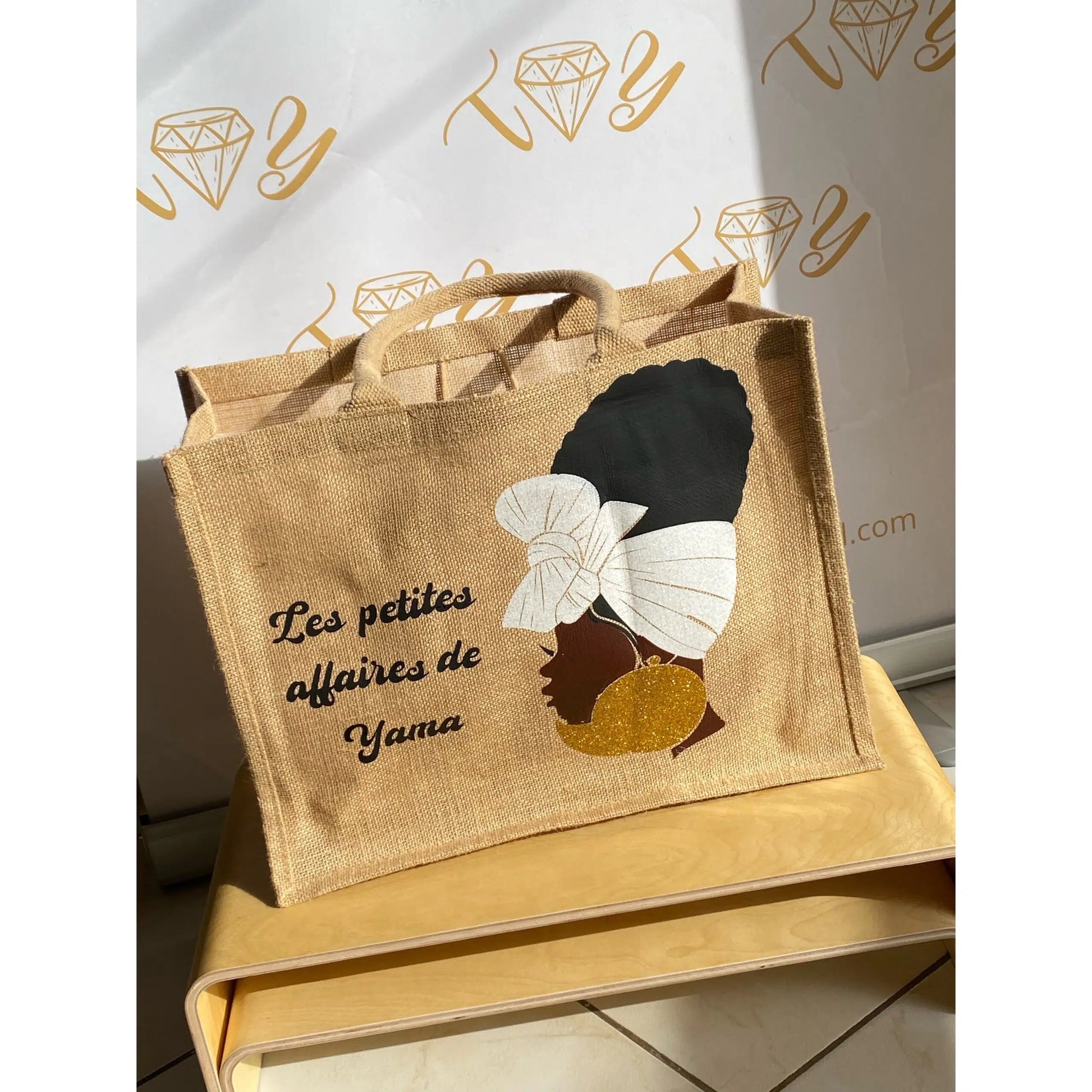 Cabas en jute personnalisé – Sac cabas écologique et chic