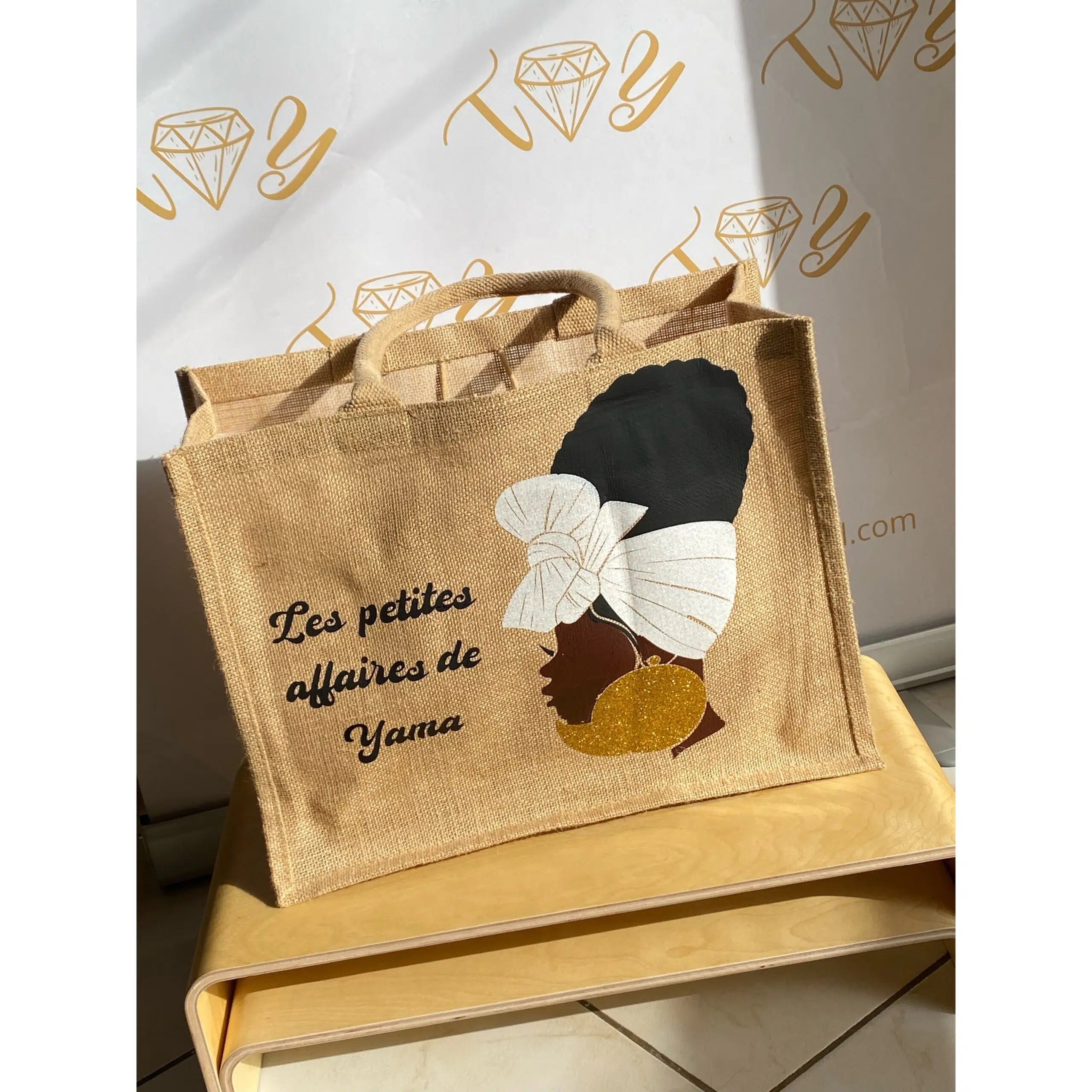 Cabas en jute personnalisé – Sac cabas écologique et chic