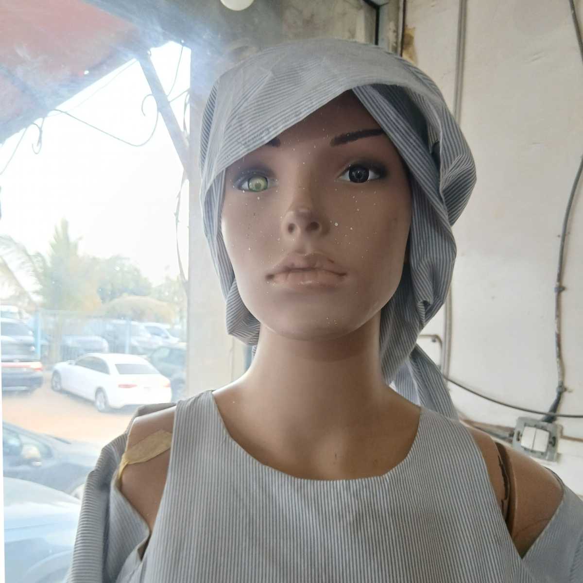 Robe Maxi Femme Gris en Coton - Élégance Effortless