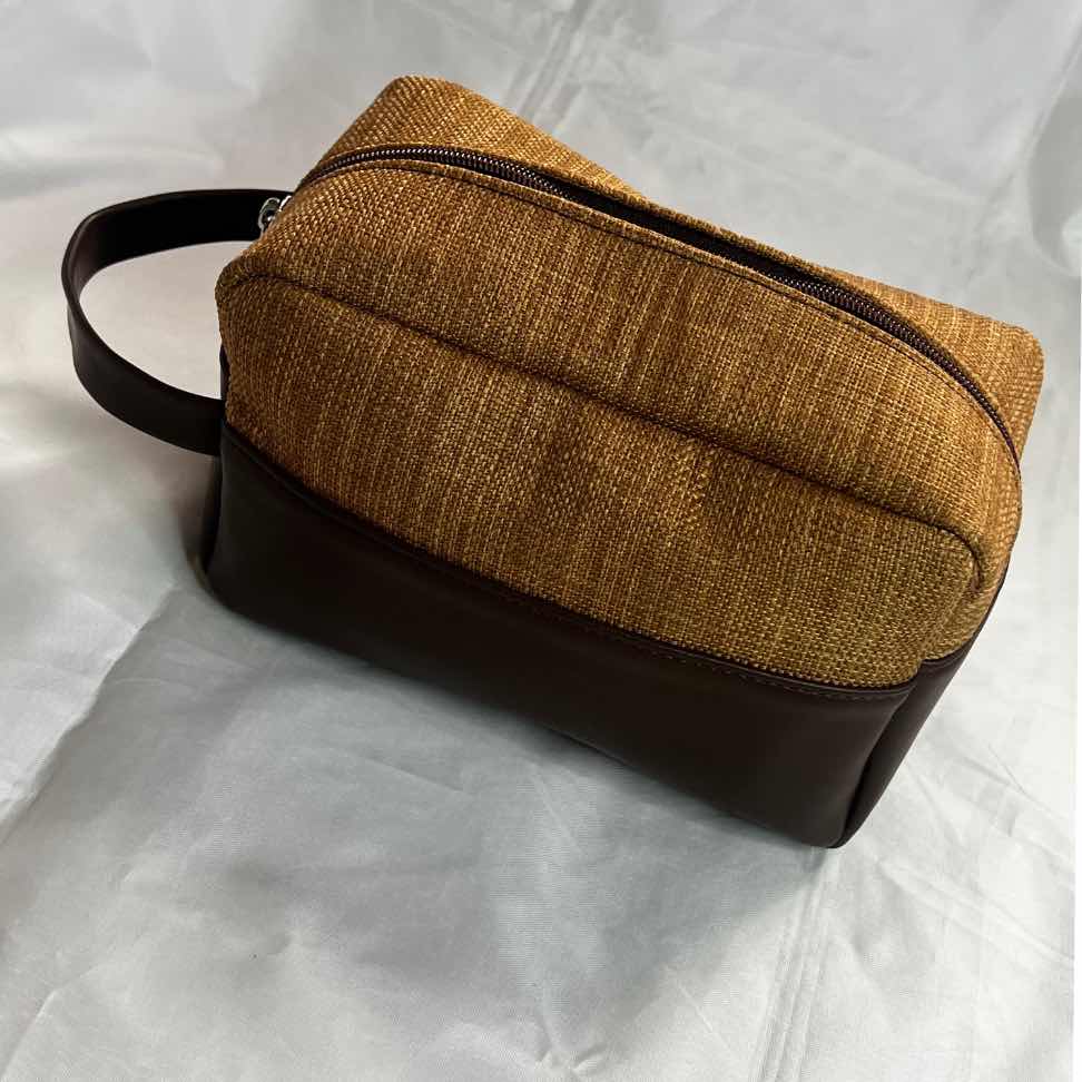 Trousse de toilette élégante en cuir, compacte et mixte, couleurs au choix
