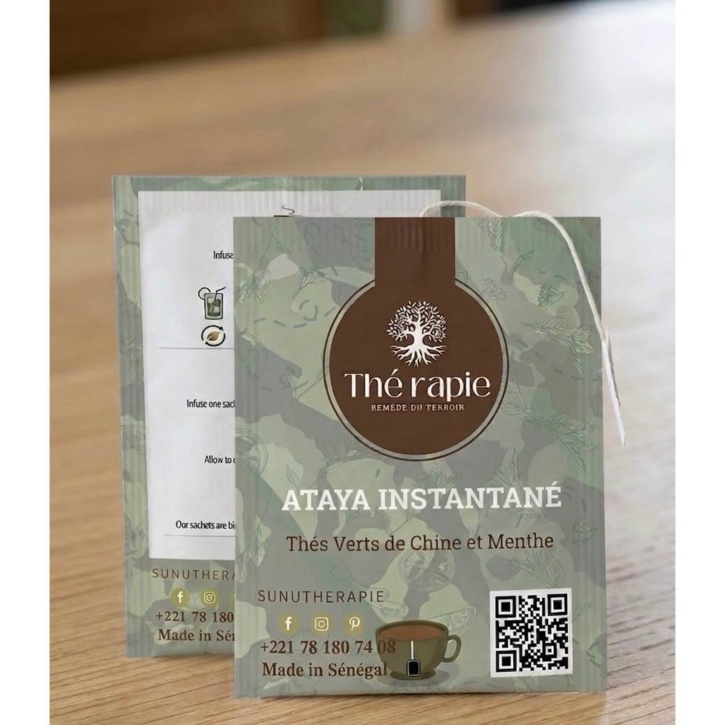 Thé ataya instantané 50g – Infusion saine, prêt à boire en sachet kraft