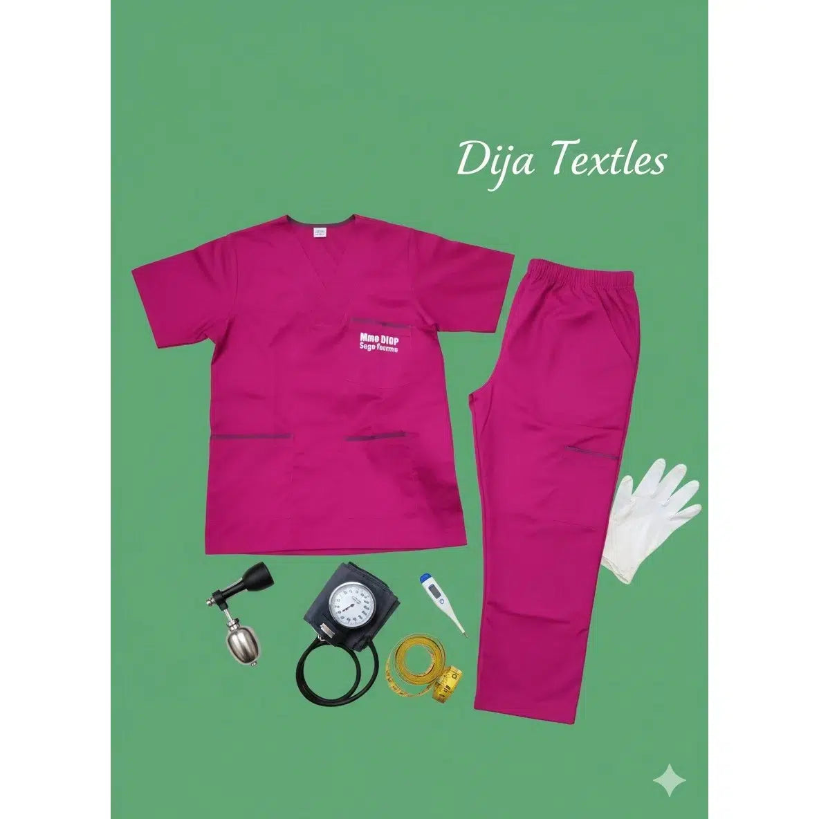 Blouse Médicale Dija Textiles Magenta - Confort Respirant